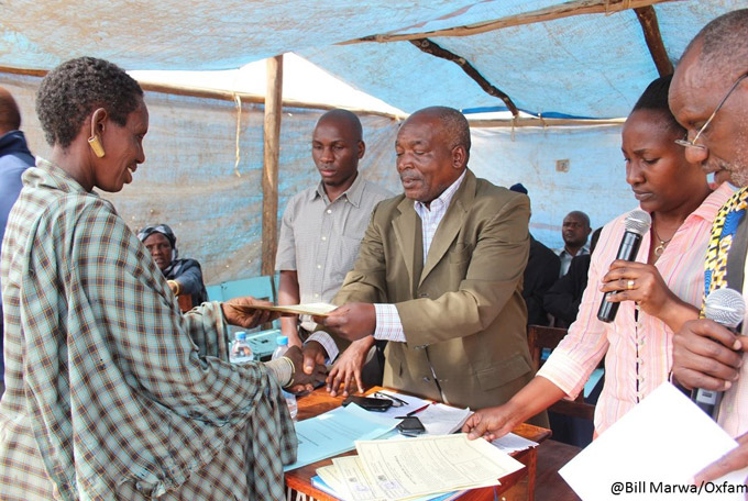 A Pastoral woman receiving her CCRO