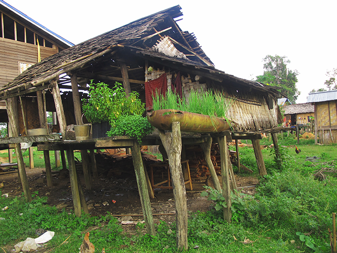 Bomb shells in recycled use in Southern Laos. Photo: UNDP Lao PDR/Ildiko Hamos-Sohlo