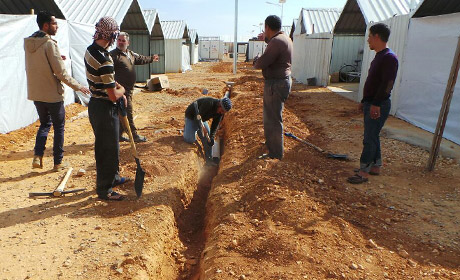 Irish Aid improves water services to Syrian refugees in Azraq camp