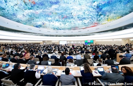 Wide view of the 23rd session of the Human Rights Council. 27 May 2013. Geneva, Switzerland Photo: UN Jean-Marc Ferré # 551782