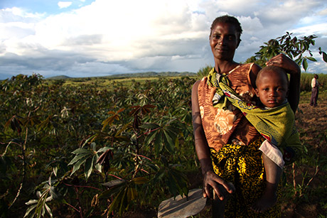 Mildred Malanga and son Kwasmas (2), Mbala District, Zambia can be assured of the nutrion needed to remain healthy. 