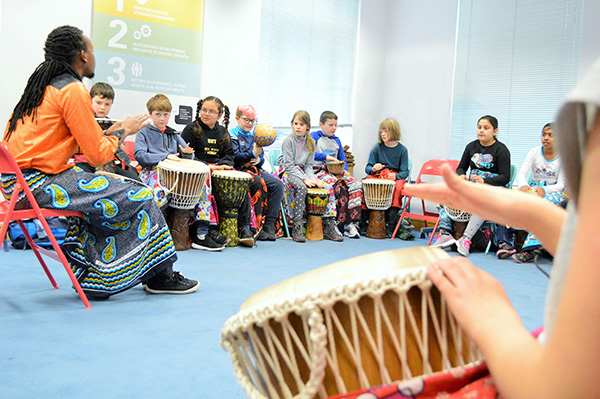 Balbriggan Educate Together visit the Irish Aid Centre